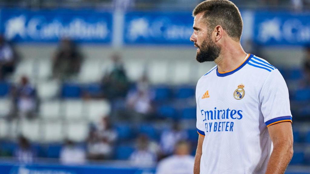 Nacho Fernández, en un partido del Real Madrid de la temporada 2021/2022