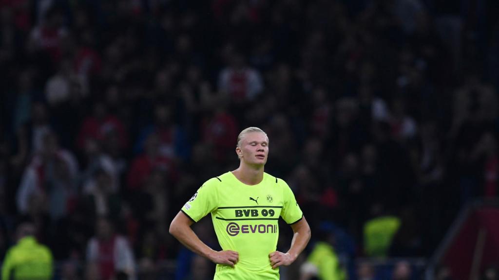 Erling Haaland, durante un partido con el Borussia Dortmund