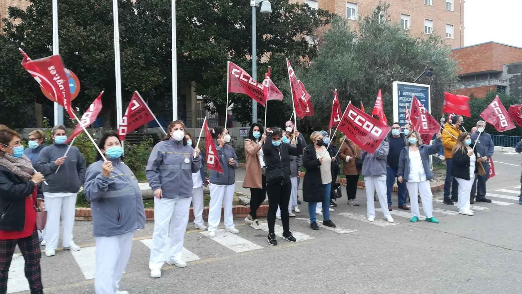 Las trabajadoras de la limpieza en el Hospital de Toledo, a un paso de ir a la huelga