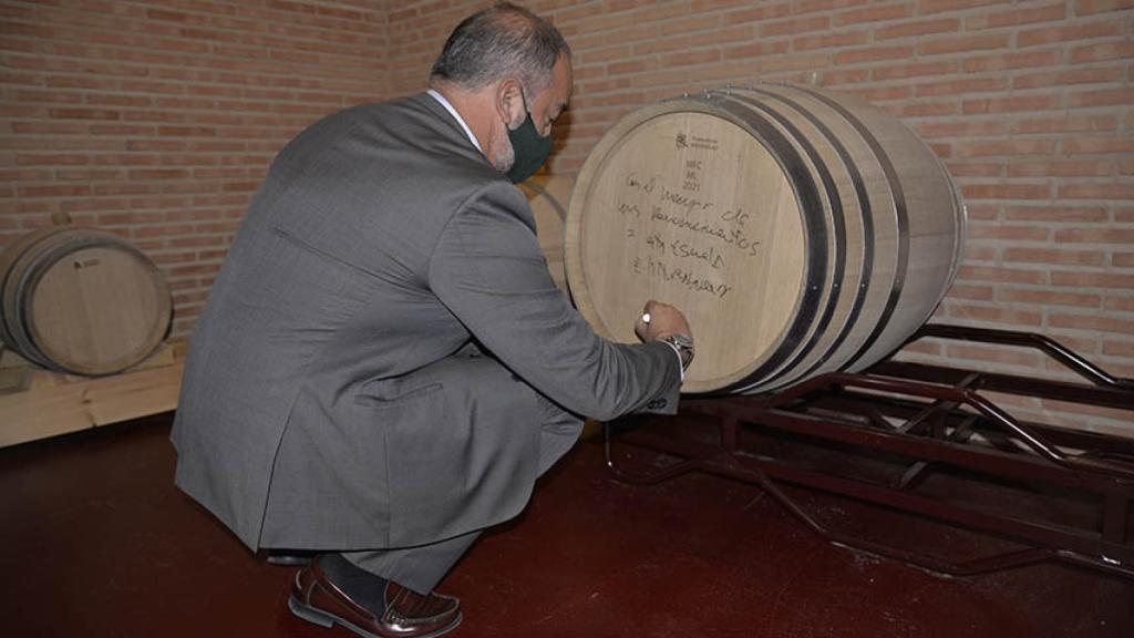 Julián Garde durante la inauguración.