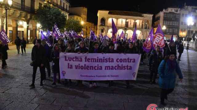 Manifestación 25-N en Zamora en 2018