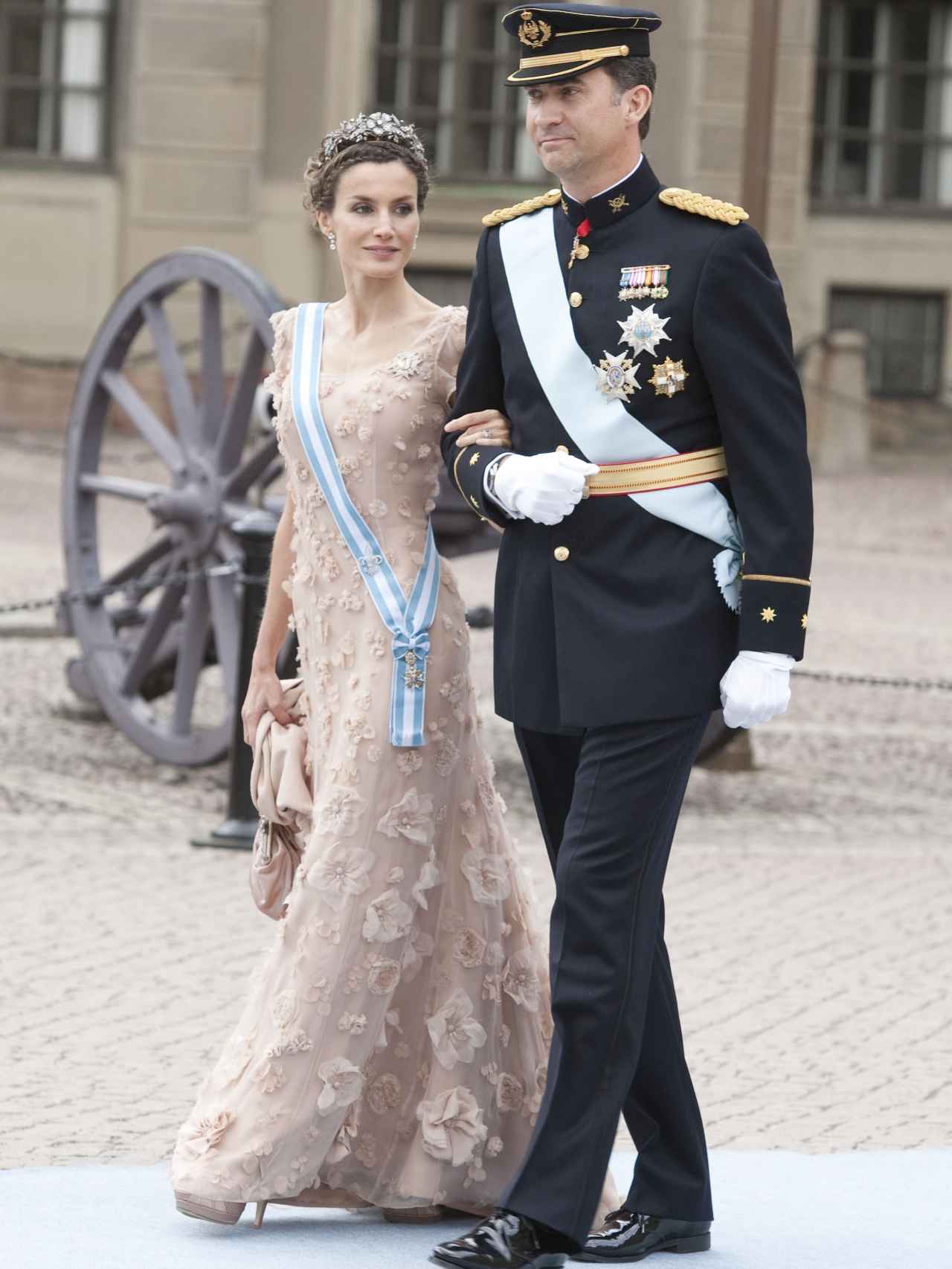 Letizia y Felipe VI en la boda de Victoria de Suecia y Daniel Westling.