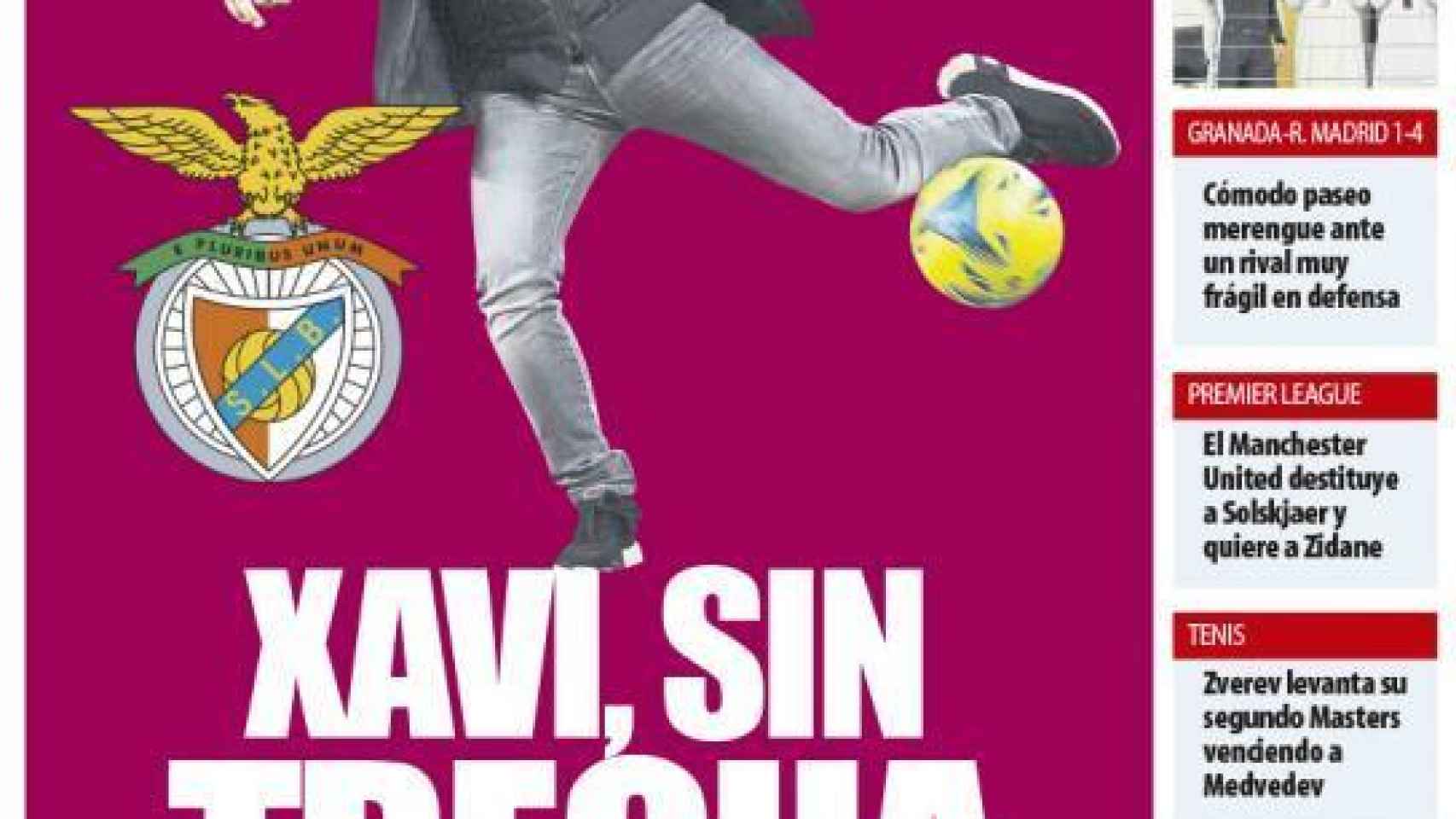 La portada del diario Mundo Deportivo (22/11/2021)