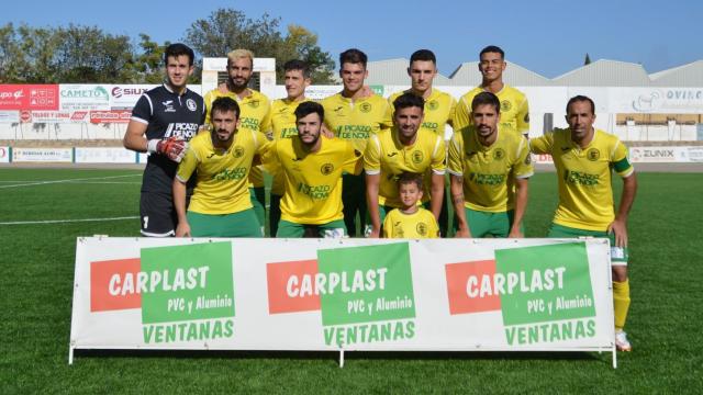 El primer equipo del Atlético Tomelloso el pasado mes de octubre.