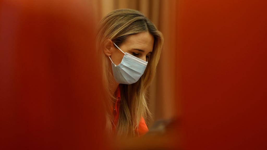 La diputada Cayetana Álvarez de Toledo, en el Congreso de los Diputados.