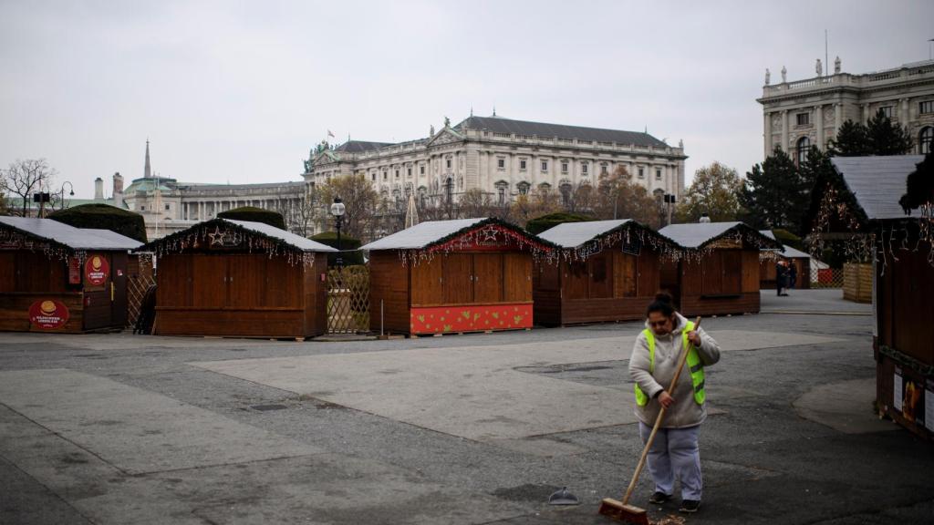 Primer día del nuevo confinamiento en Viena.