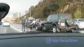 La primera jornada de lluvia en A Coruña se salda con varios accidentes