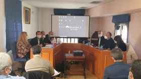 Reunión en Solana del Pino, con la presencia de José Luis Escudero, consejero de Desarrollo Sostenible. Foto: JCCM