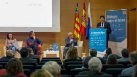 El alcalde de Alicante Luis Barcala presenta la apuesta por más innovadoras infraestructuras hídricas.