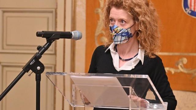 Ana Suárez, durante la presentación del nuevo servicio de control de las colonias de gatos