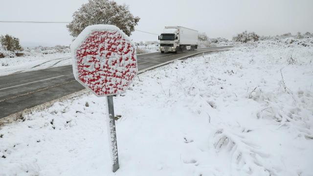 Nieve en la provincia de Salamanca