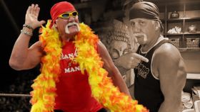Hulk Hogan, la leyenda de la lucha libre, en un fotomontaje
