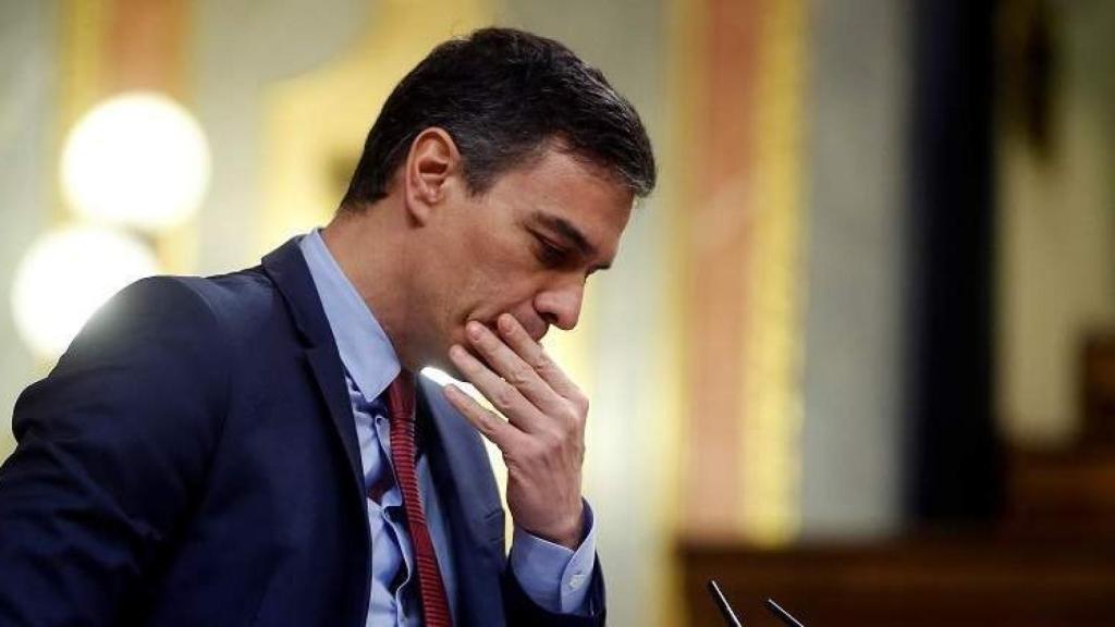 El presidente del Gobierno, Pedro Sánchez, en el Congreso de los Diputados. EP