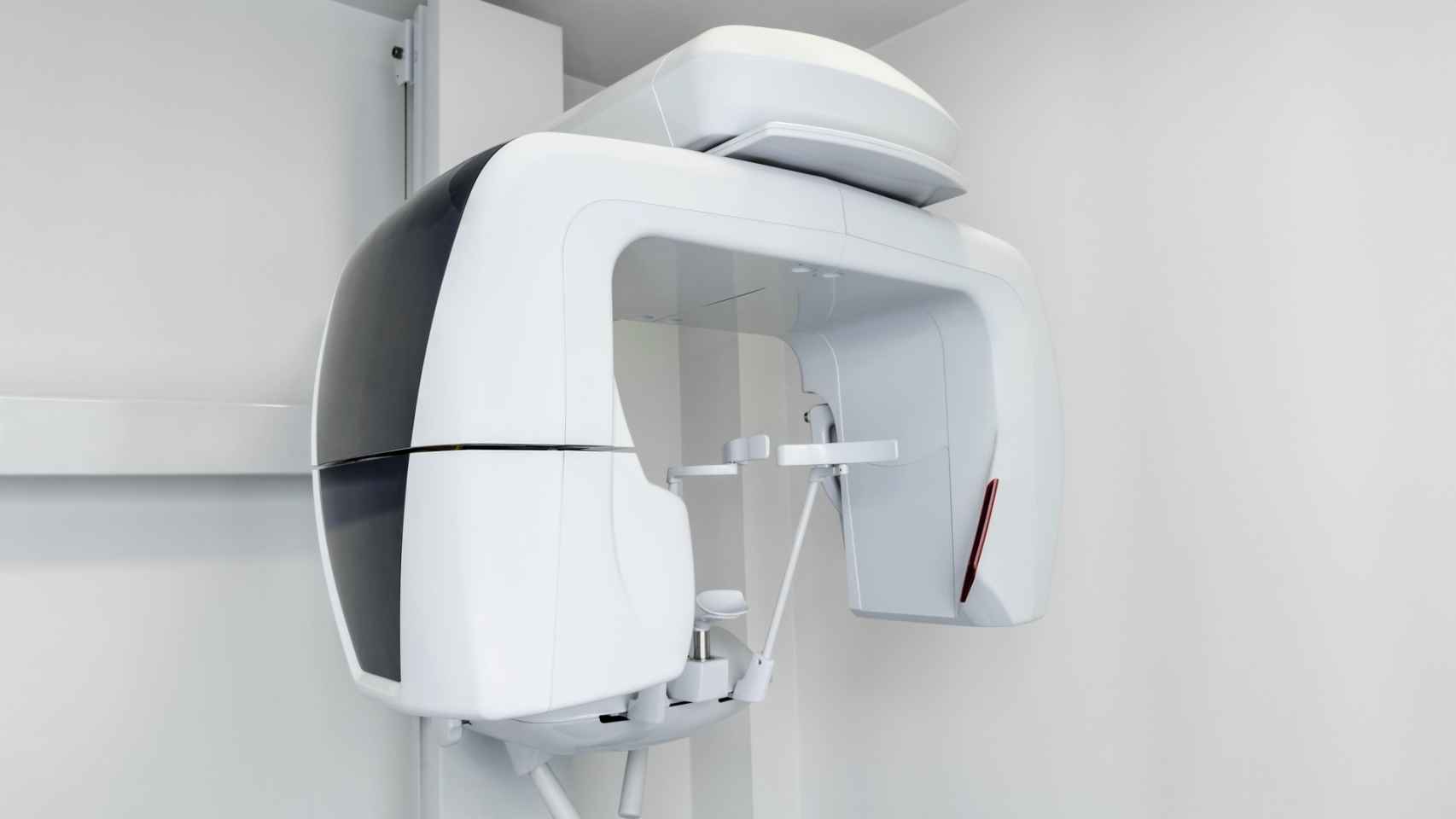Imagen de stock de una máquina de rayos X en una clínica dental.