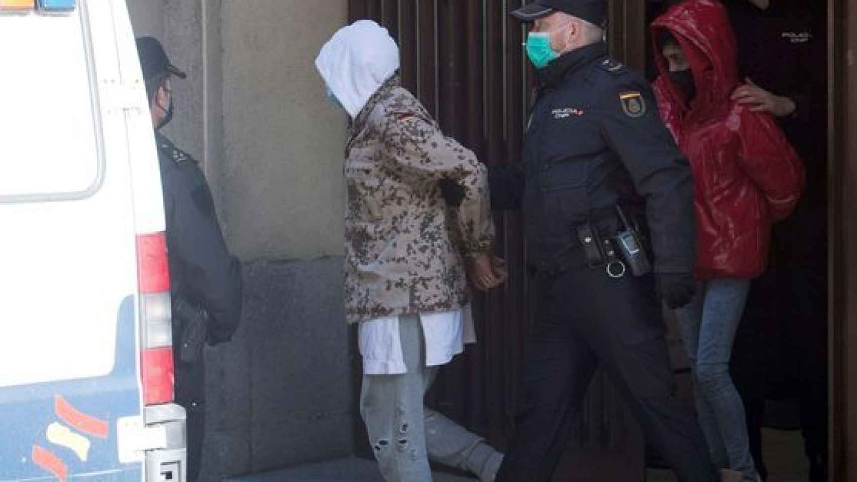 Amargo hace un año, siendo llevado a los juzgados de Plaza de Castilla.