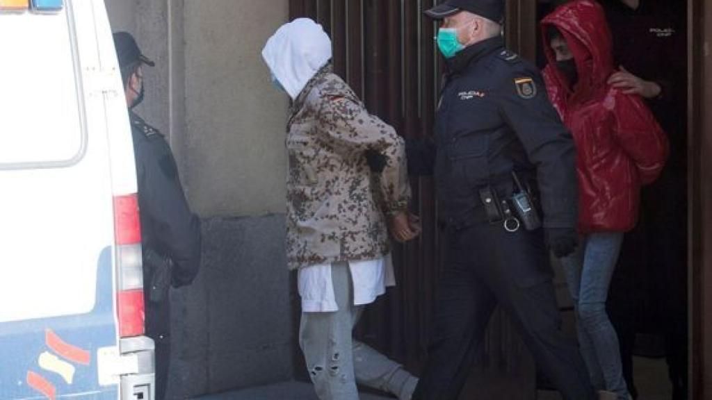 Amargo hace un año, siendo llevado a los juzgados de Plaza de Castilla.