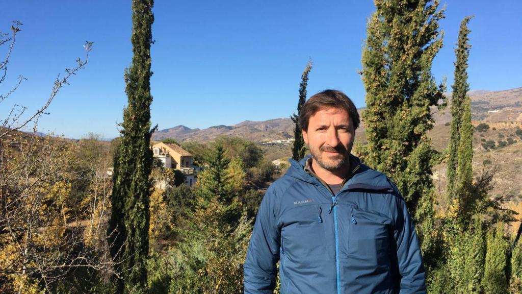 Jose Miguel Barea durante la visita al Espacio Natural Sierra Nevada.