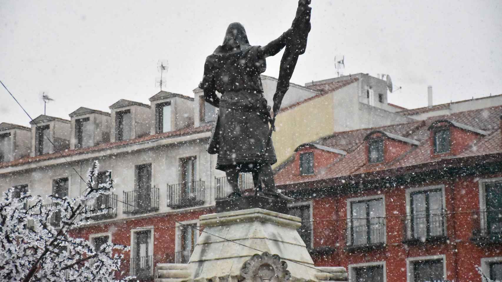 Primera nevada en Valladolid