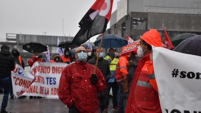 El transporte sanitario durante una manifestación en Valladolid