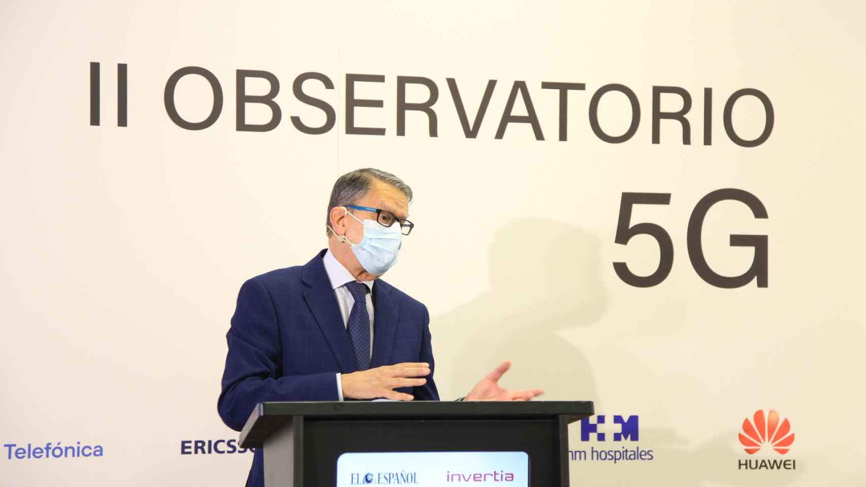 Roberto Sánchez, secretario de Estado de Telecomunicaciones e I+D, en la inauguración del II Observatorio 5G organizado por EL ESPAÑOL e Invertia.