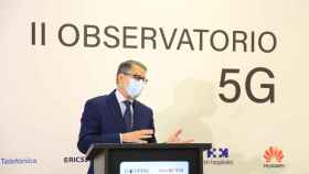Roberto Sánchez, secretario de Estado de Telecomunicaciones e I+D, en la inauguración del II Observatorio 5G.