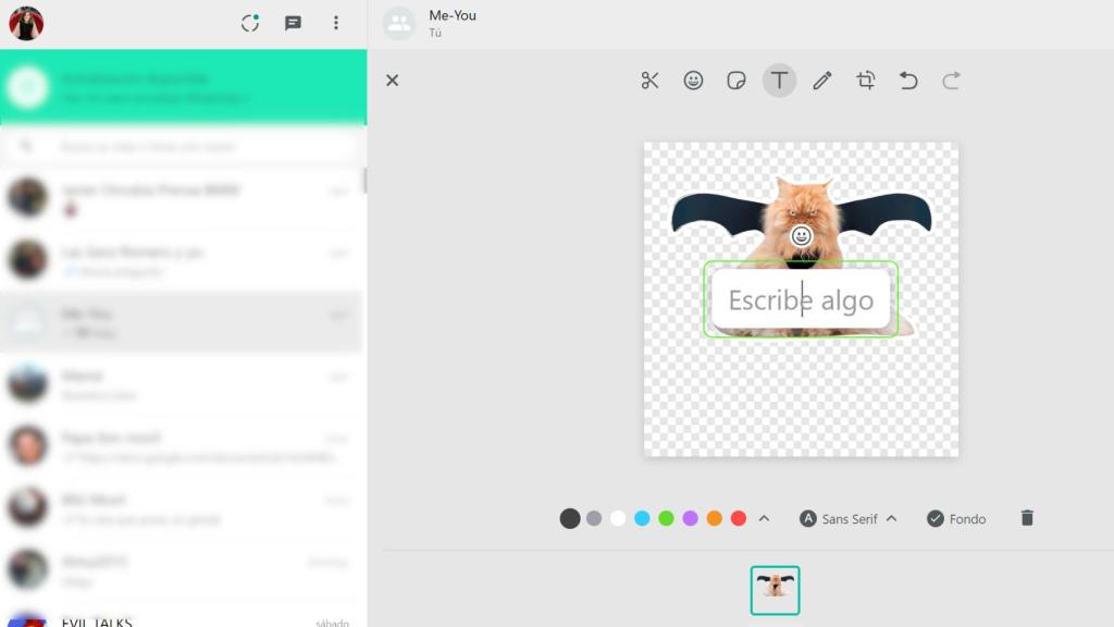 Creador de stickers en WhatsApp