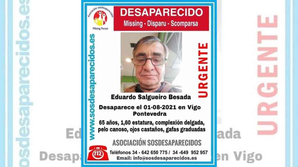 Cartel difundido por SOS Desaparecidos.