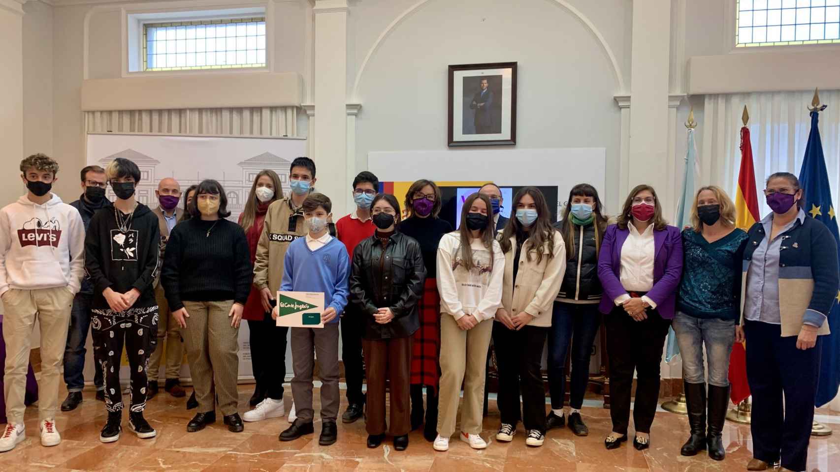 Entrega de premios en Pontevedra del V Concurso Escolar contra la Violencia de Género.