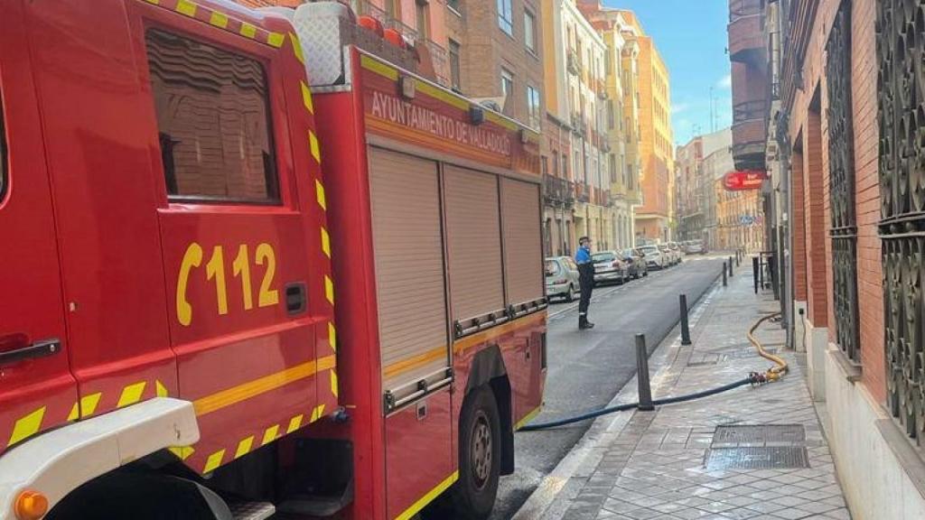 Foto de archivo de los bomberos de Valladolid