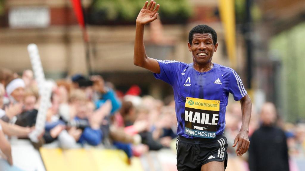 Haile Gebrselassie, durante una carrera.