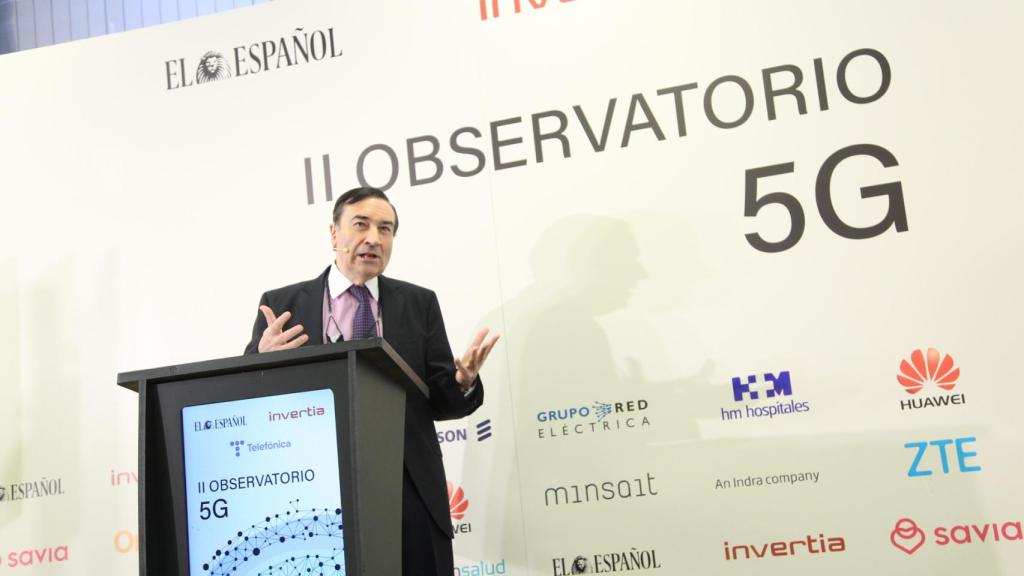 Pedro J. Ramírez, presidente ejecutivo  y director de EL ESPAÑOL, durante su intervención en la segunda jornada del II Observatorio 5G.