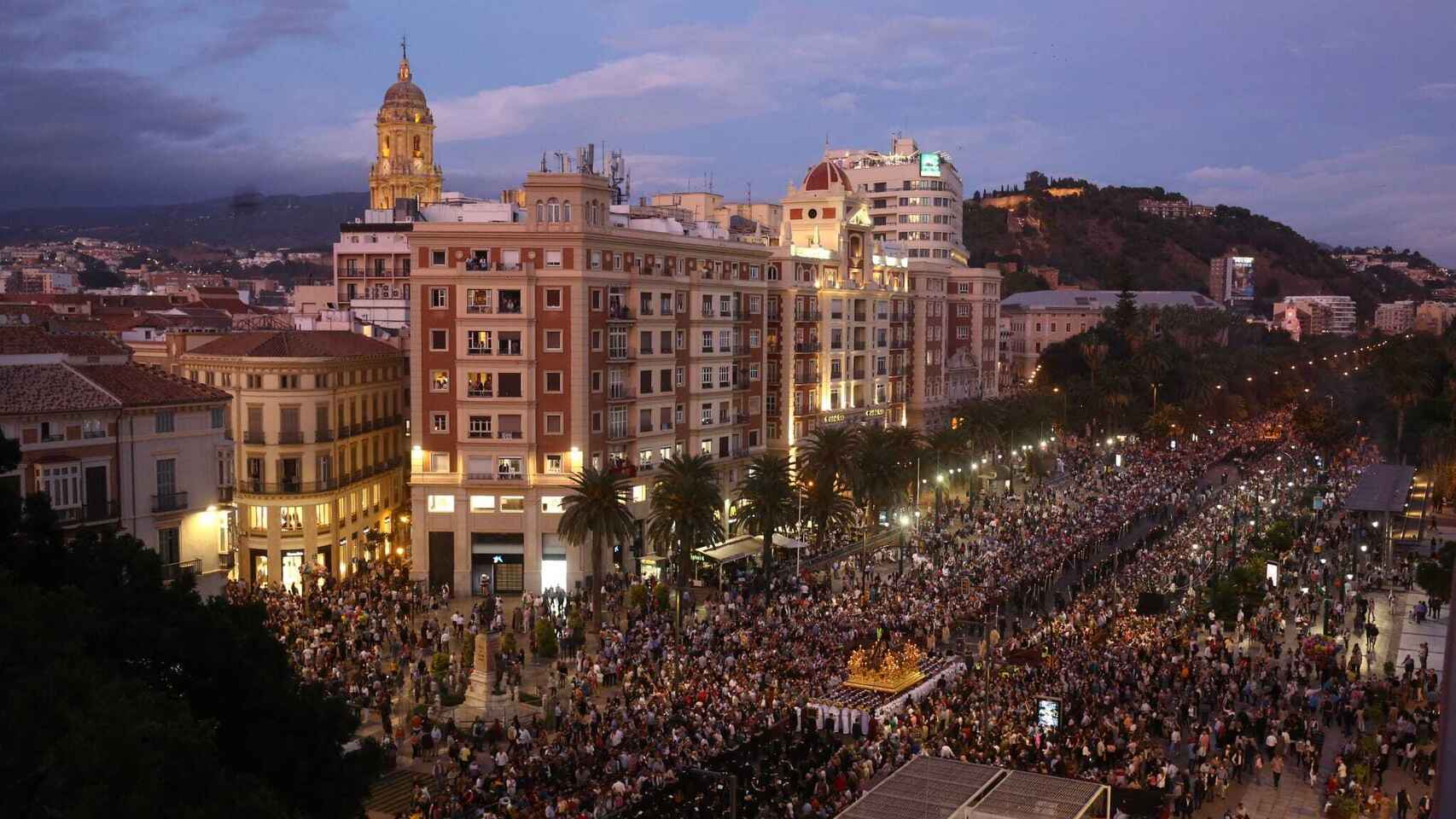 Imagen de la pasada procesión magna celebrada en Málaga.