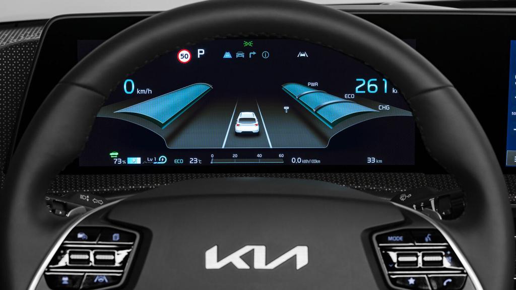 Cuadro de instrumentos del Kia EV6.