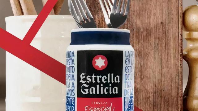 Estrella Galicia lanza edición especial: Una lata en la que Mega y Sargadelos unen fuerzas