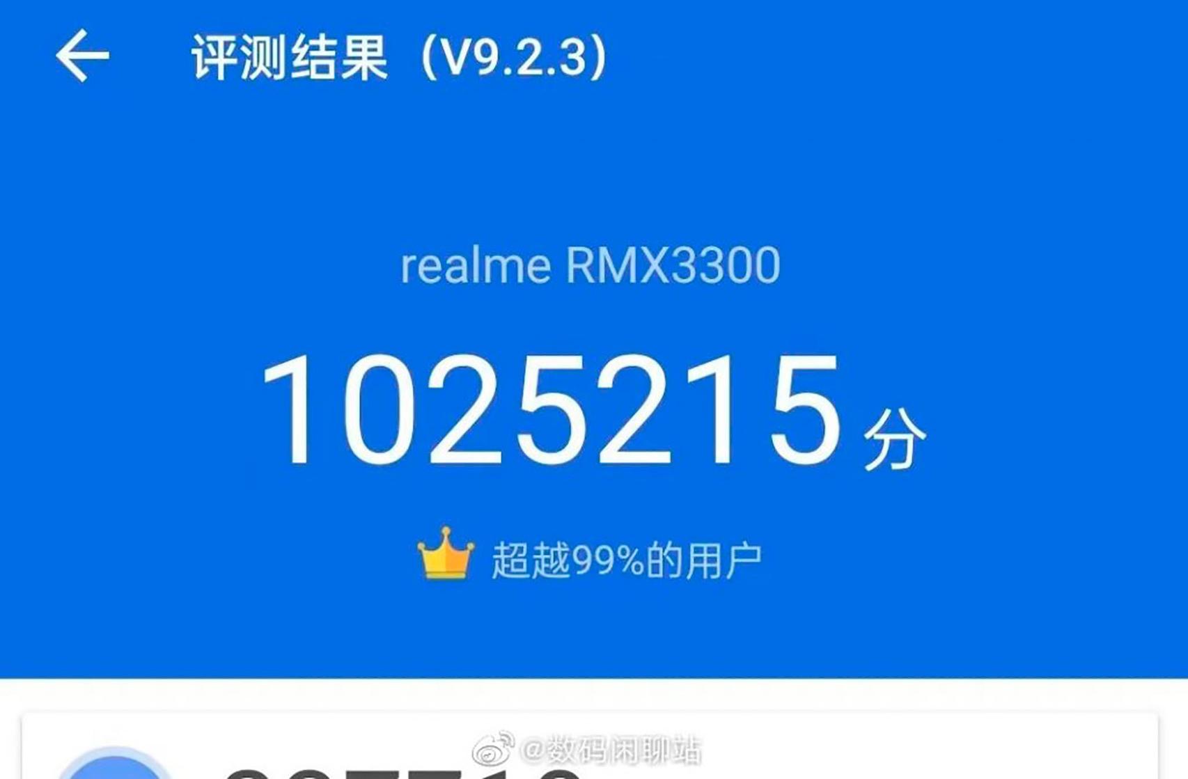 Snapdragon 8 Gen 1 visto en lo nuevo de realme