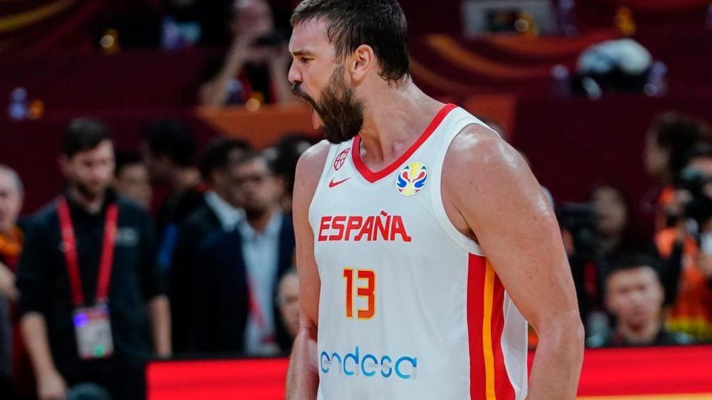Marc Gasol, en un partido con la Selección.