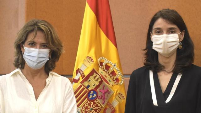 La ministra de Justicia, Pilar Llop, y la fiscal general, Dolores Delgado, en una imagen de archivo./