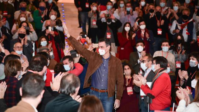 Pedro Sánchez, en el 14 Congreso Autonómico del PSOE