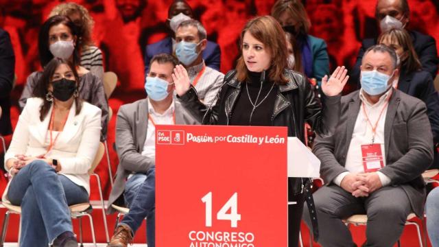 Adriana Lastra en la clausura del Congreso del PSOECyL