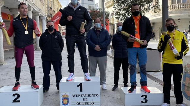 Vencedores de la prueba masculina de la carrera Jamón Veloz de Guijuelo