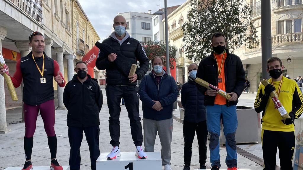 Vencedores de la prueba masculina de la carrera Jamón Veloz de Guijuelo