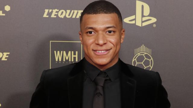 Kylian Mbappé, en la gala del Balón de Oro 2021