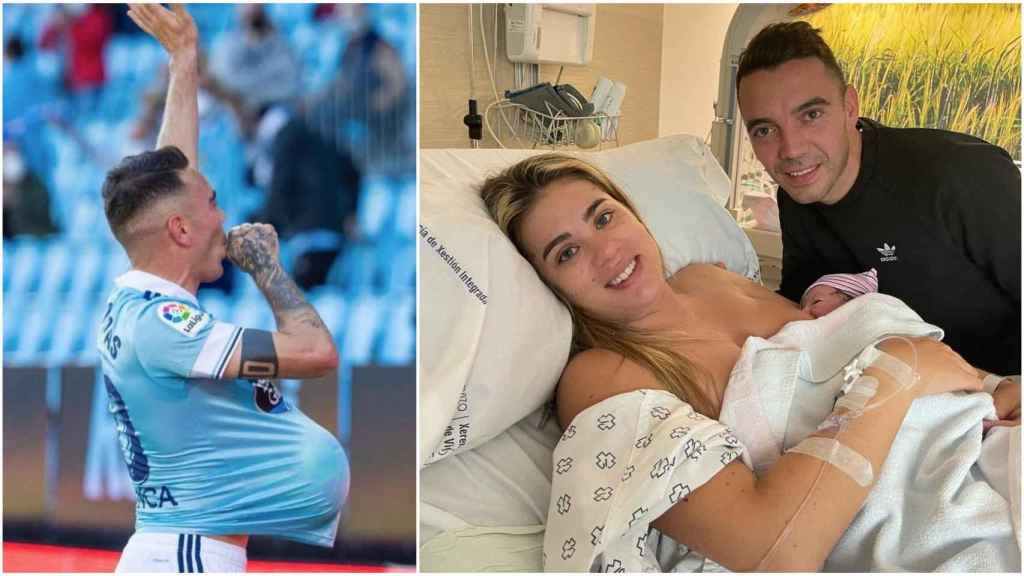 Iago Aspas y Jennifer Rueda celebran el nacimiento de su tercer hijo