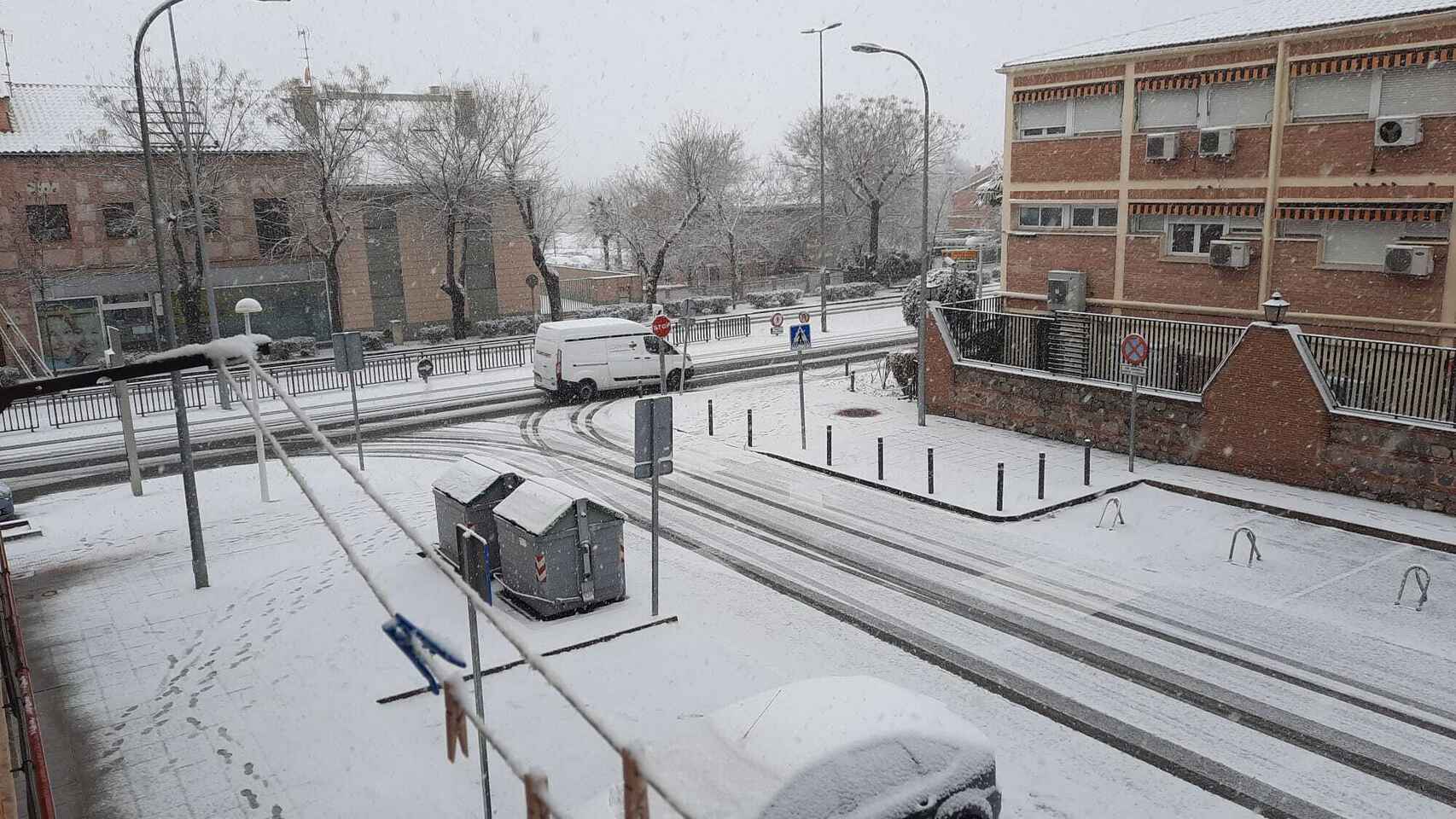 Toledo durante el temporal Filomena de enero de 2021.
