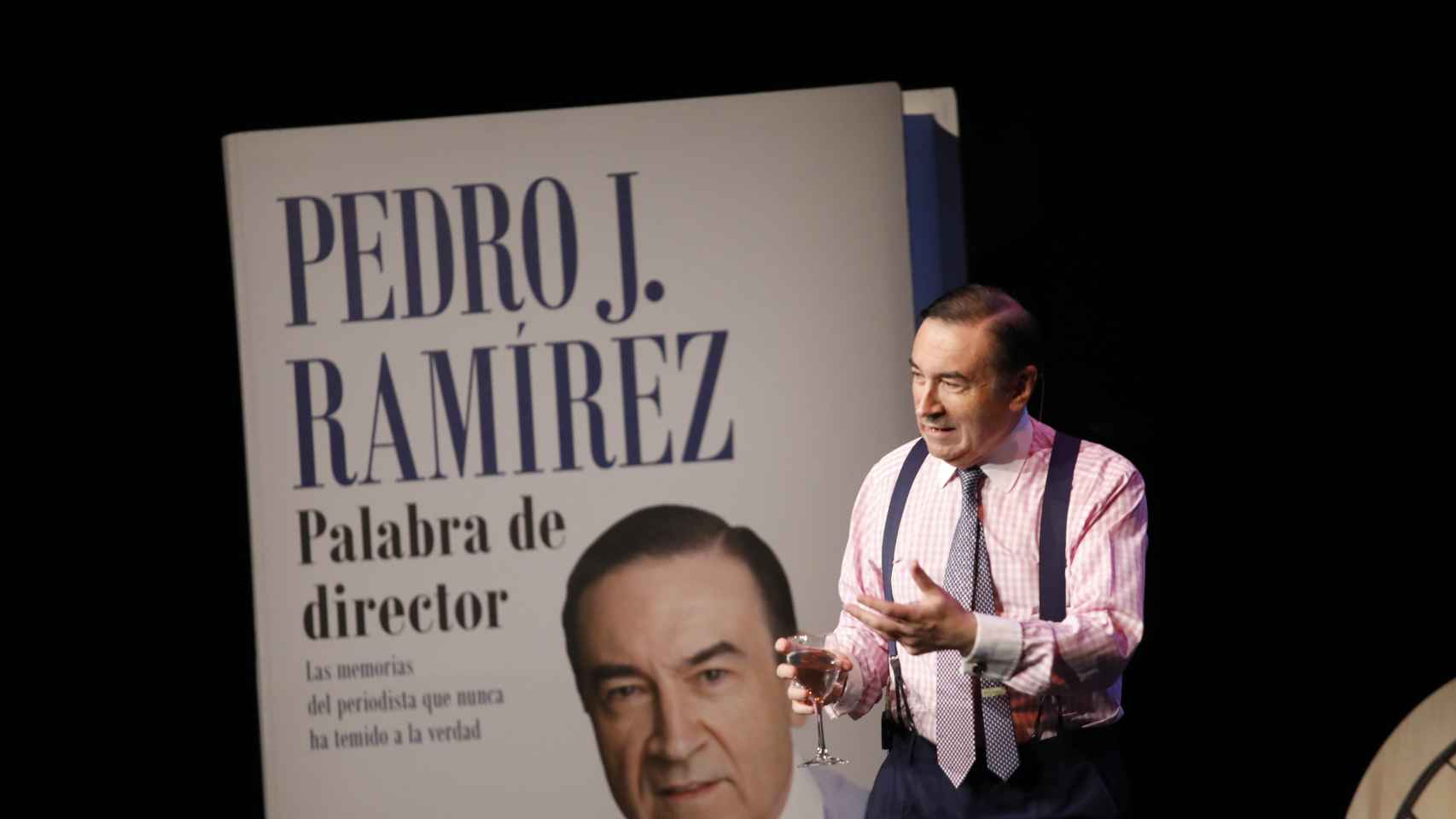 Pedro J. en la presentación de 'Palabra de director', el primer volumen de sus memorias