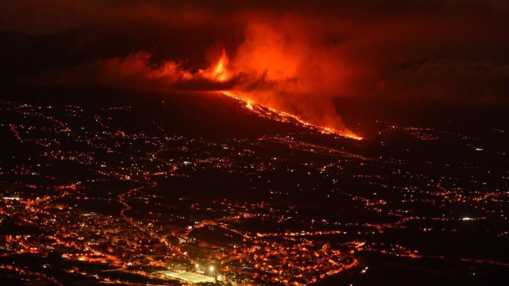 El volcán de Cumbre Vieja, en La Palma.