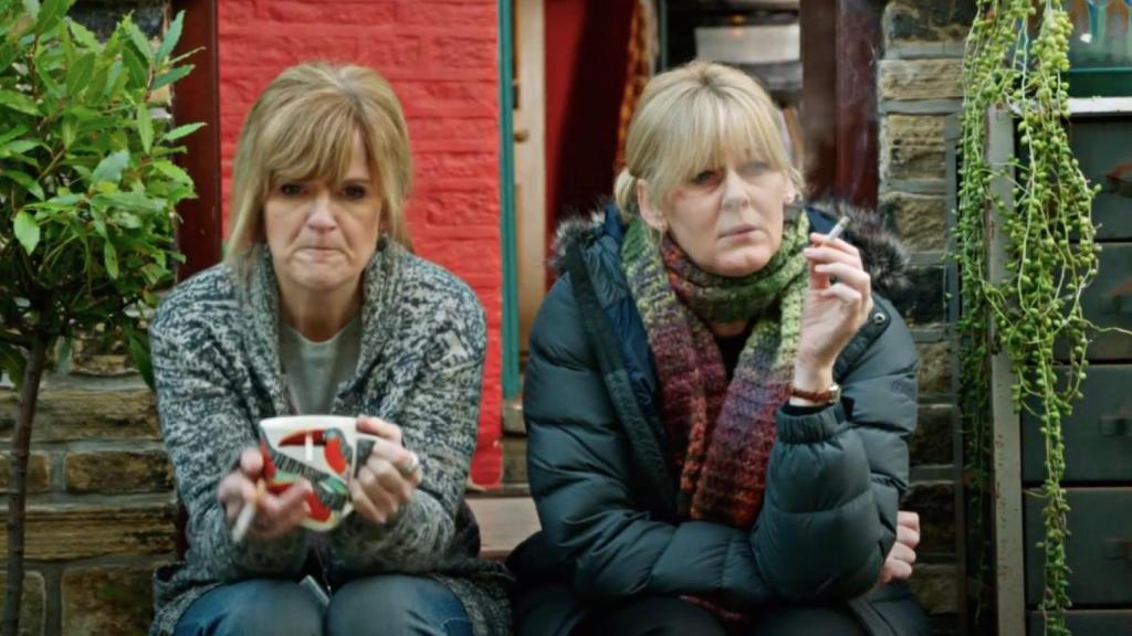 Siobhan Finneran and Sarah Lancashire in 'Happy Valley'.
