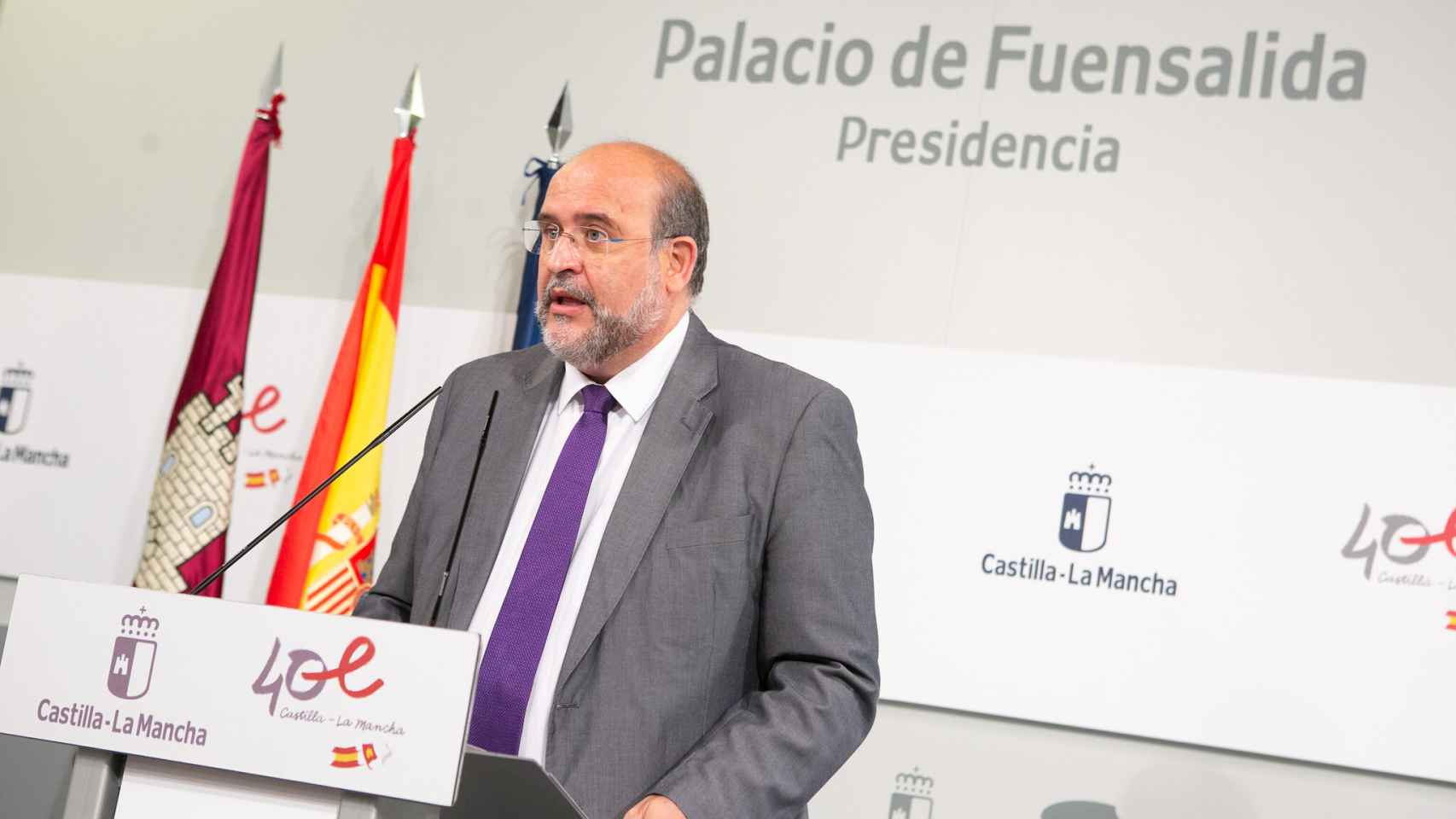 Martínez Guijarro tras la reunión del Consejo del Diálogo Social de Castilla-La Mancha. Foto: JCCM