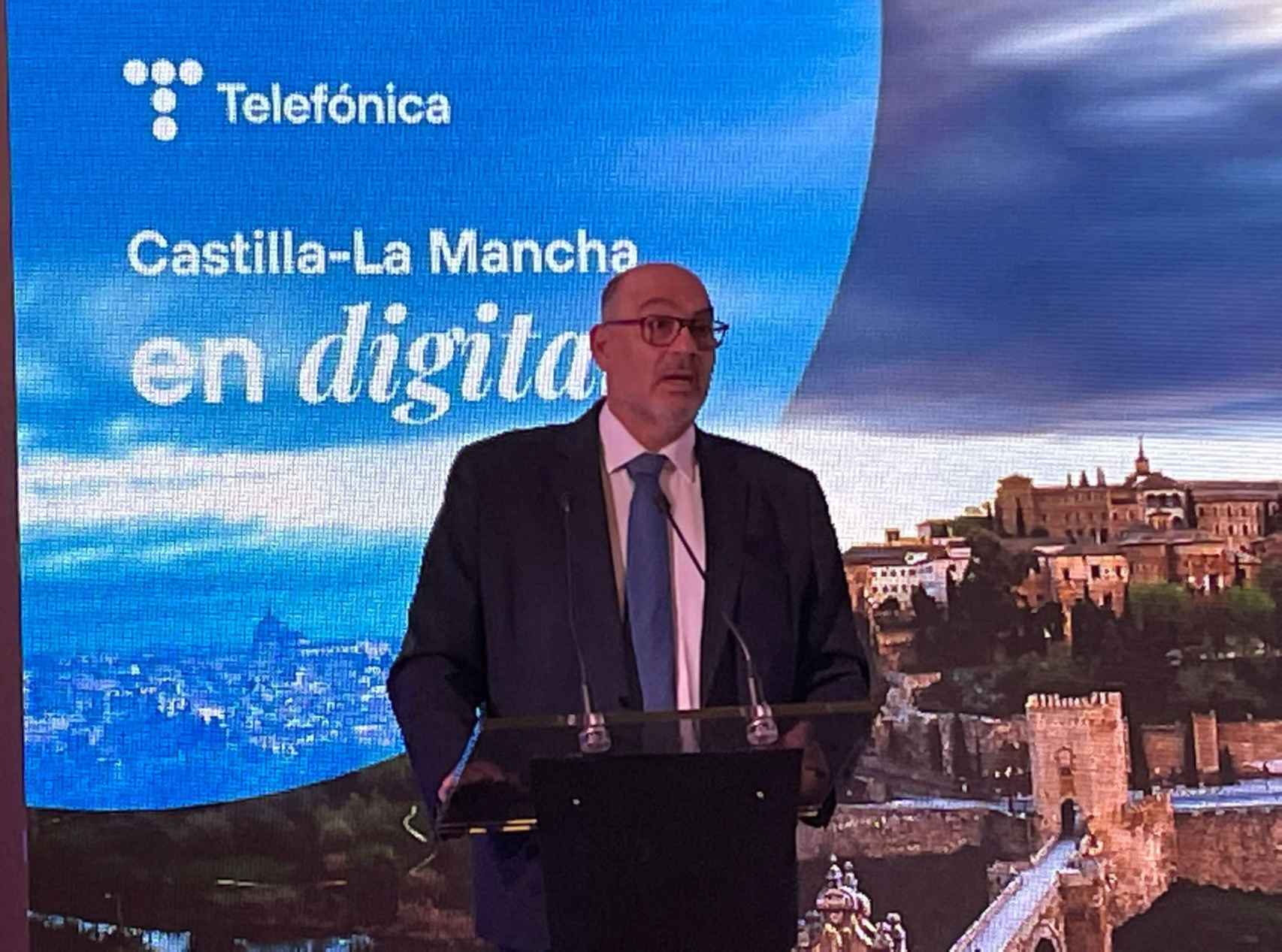 Emilio Gayo, presidente de Telefónica España, en Toledo