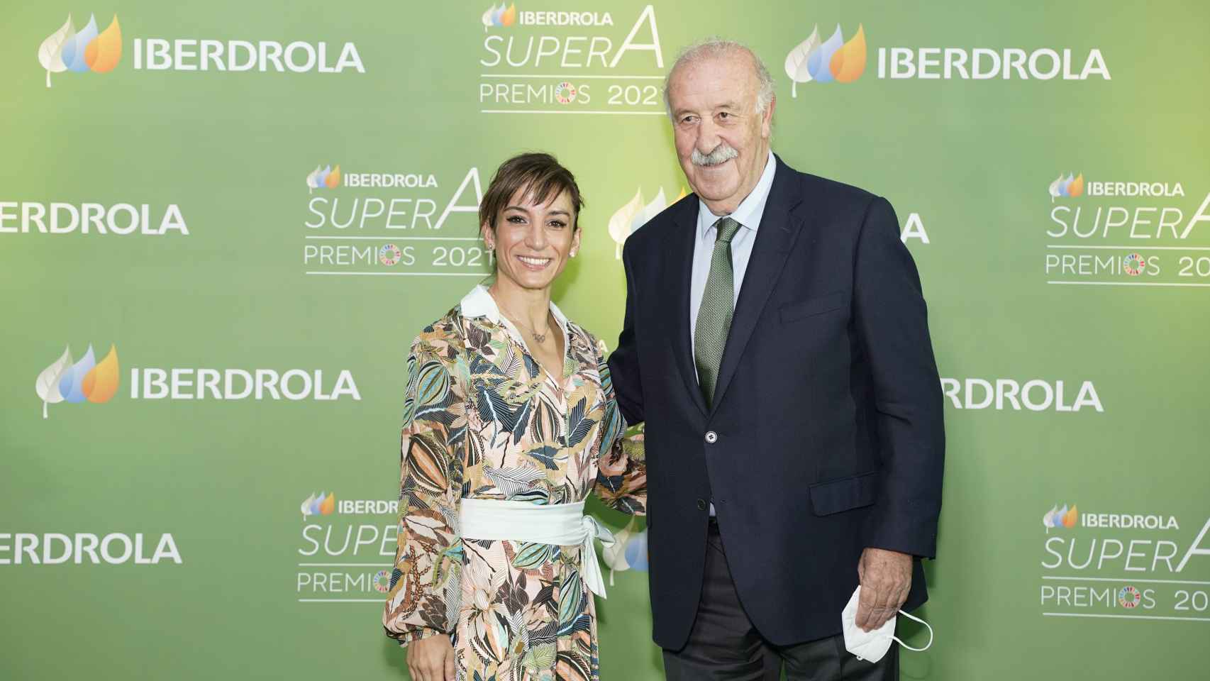 Vicente del Bosque y Sandra Sánchez